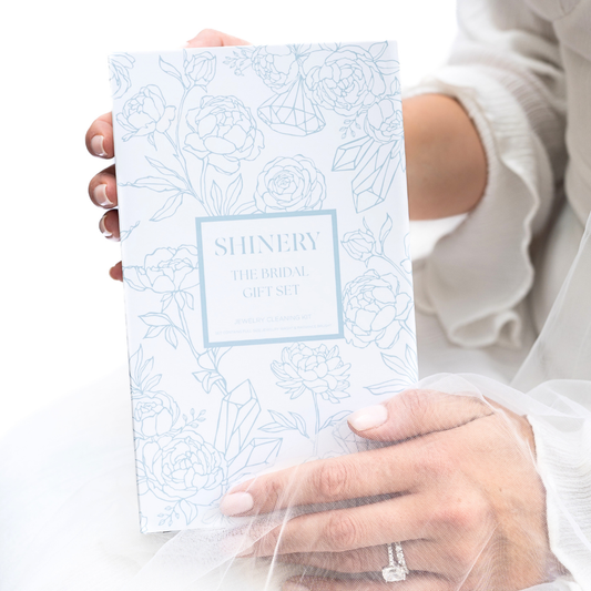 Shinery Radiance Wash Luxury Jewelry Cleaner & Brush Duo-Bridal Gift Set