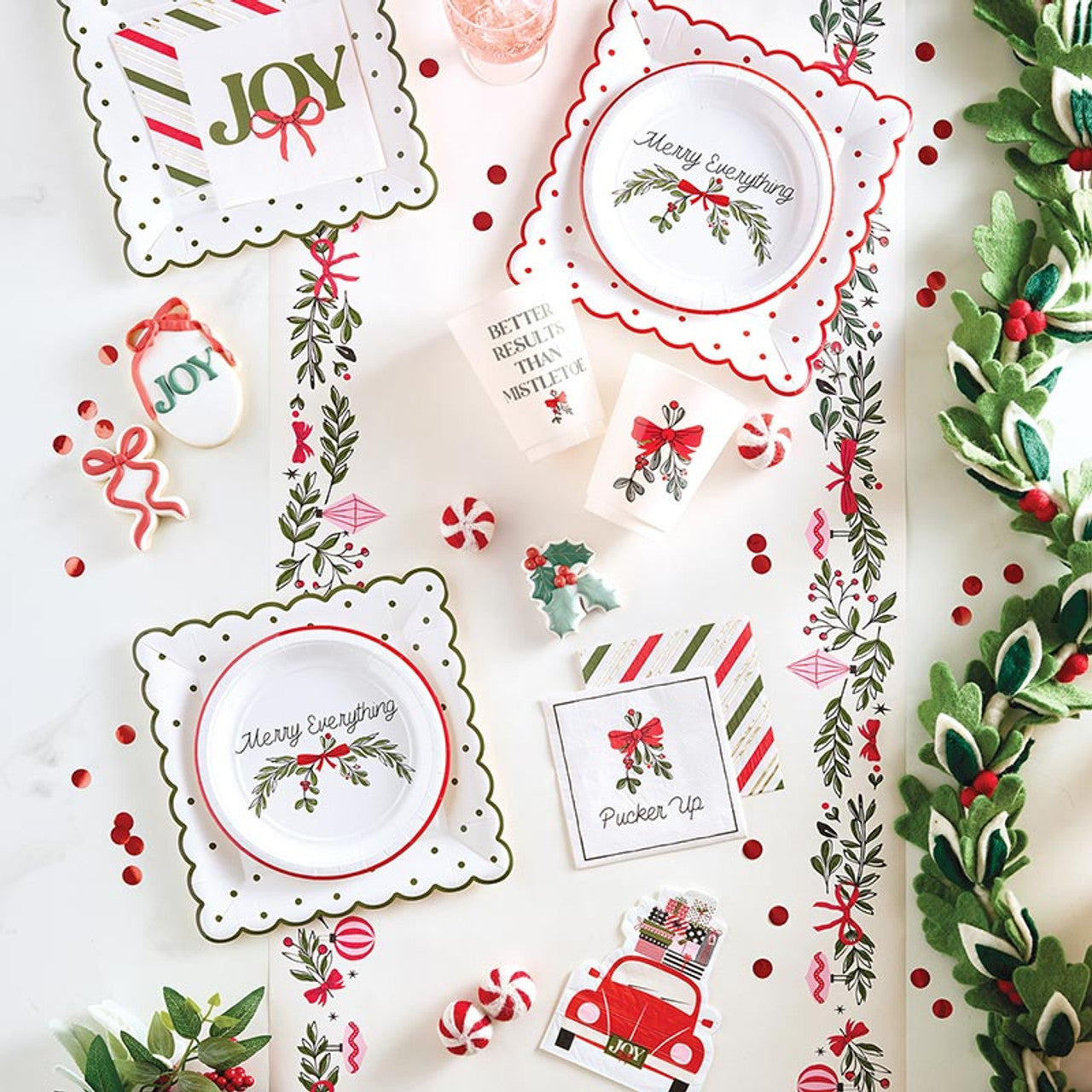 Slant “Pucker Up” Beverage Napkins -20ct