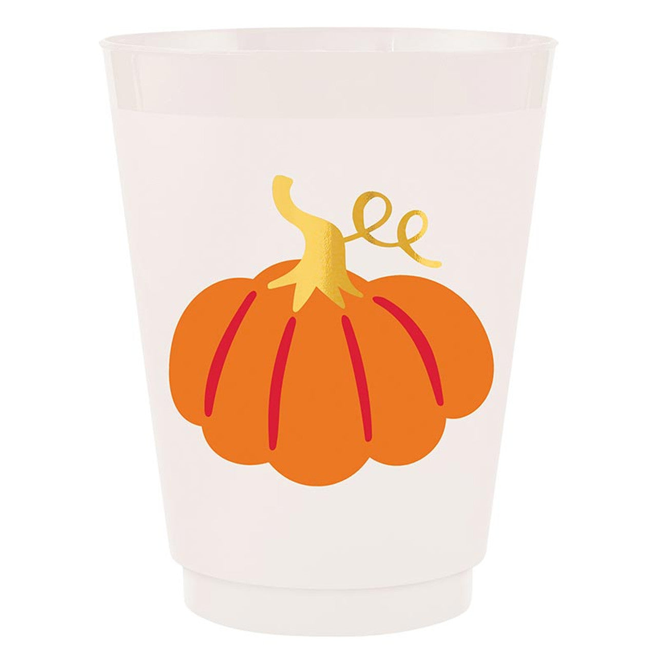 Slant Collection Frost Cups - Pumpkin 8ct