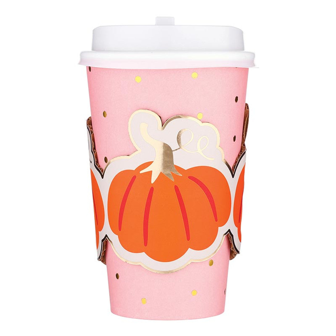 Slant Collections Paper Pumpkin To Go Cups - 8 count