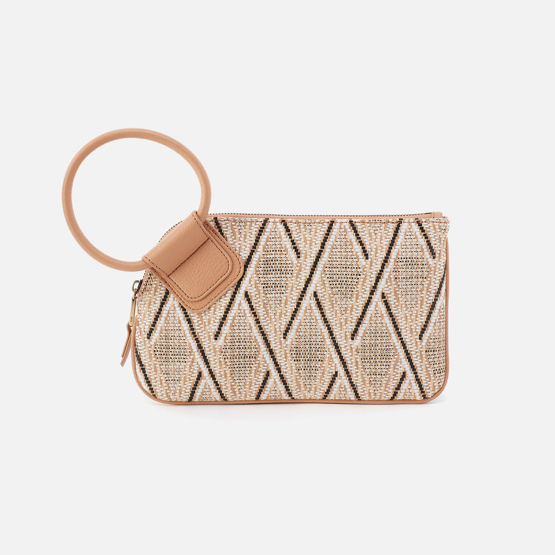 Hobo Bags "Sable" Clutch-Cream Raffia