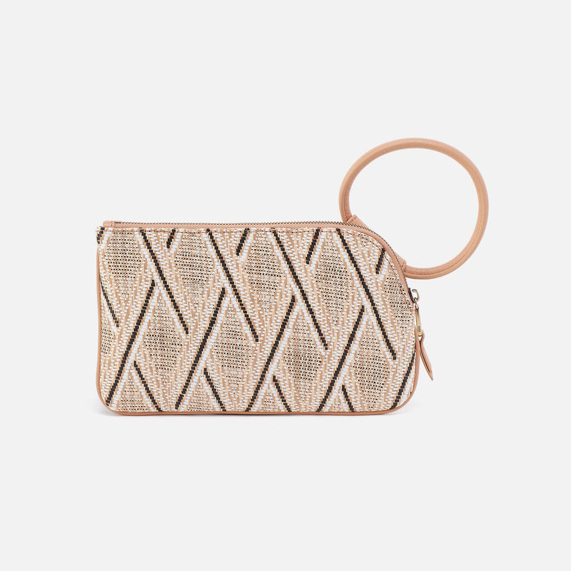 Hobo Bags "Sable" Clutch-Cream Raffia