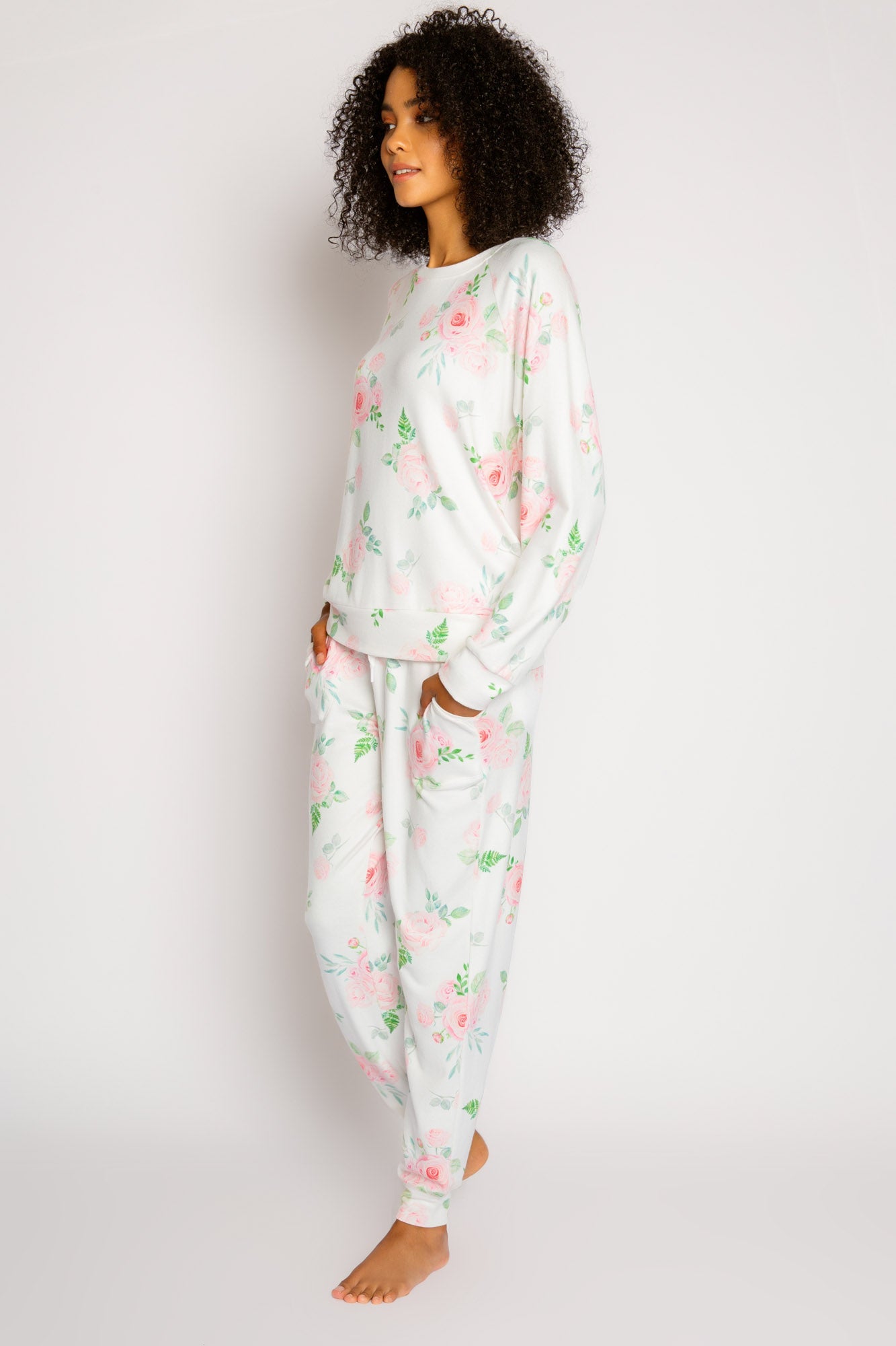 PJ Salvage Garden Hearts L/S Top-Ivory