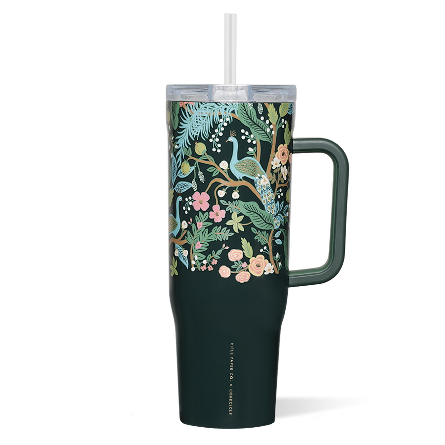 Corkcicle x Rifle Paper Co. “Peacock Blue”- 40oz Cruiser