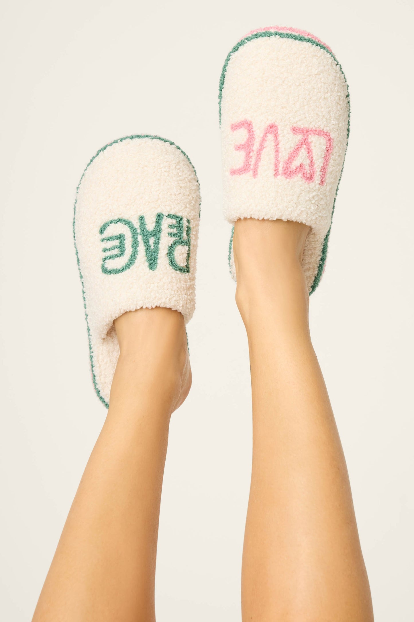 PJ Salvage "Peace & Pawlidays" Sherpa Slipper