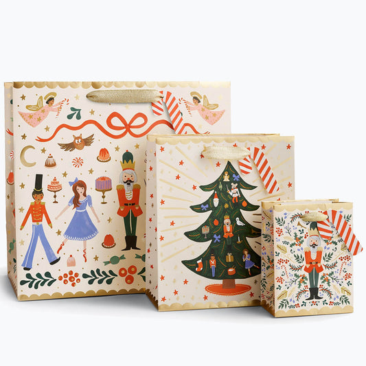 Rifle Paper Co. “Nutcracker Sweets” Gift Bags - Available in 3 Sizes