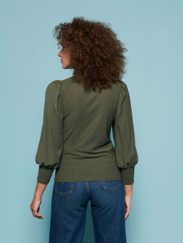 Nation LTD "Sawyer" Femme Turtleneck-Stoned Moss