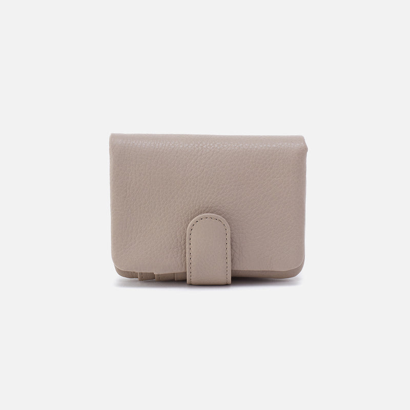 Hobo Bags "Fern" Medium Bifold Wallet-Taupe