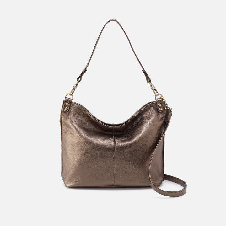 Hobo Bags "Pier" Shoulder Bag-Metallic Pewter