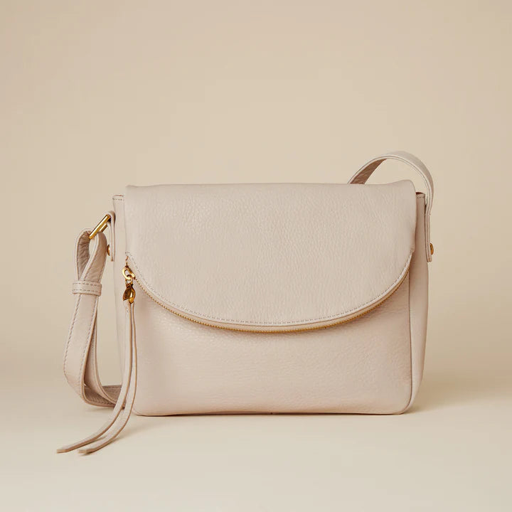 Hobo Bags “Fern” Messenger Crossbody-Chalk