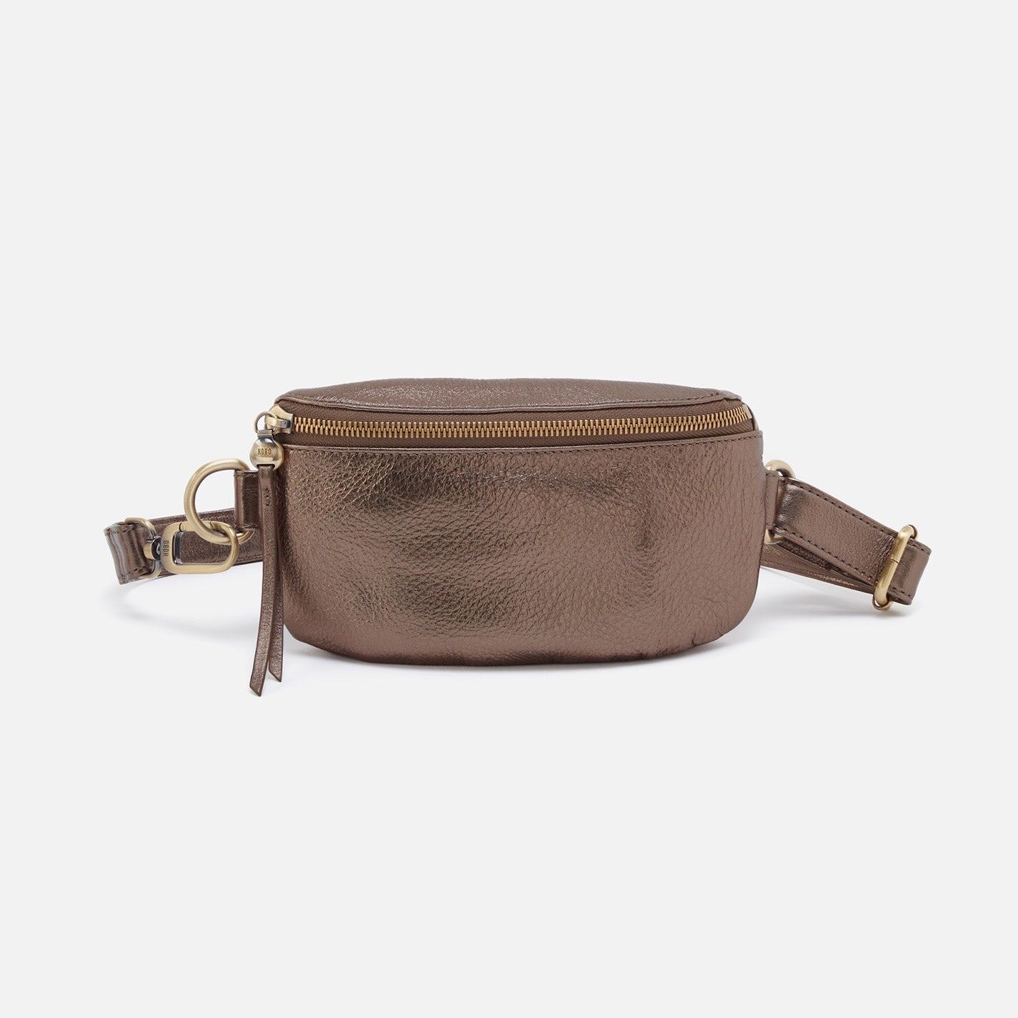 Hobo Bags "Fern" Belt Bag- Metallic Pewter