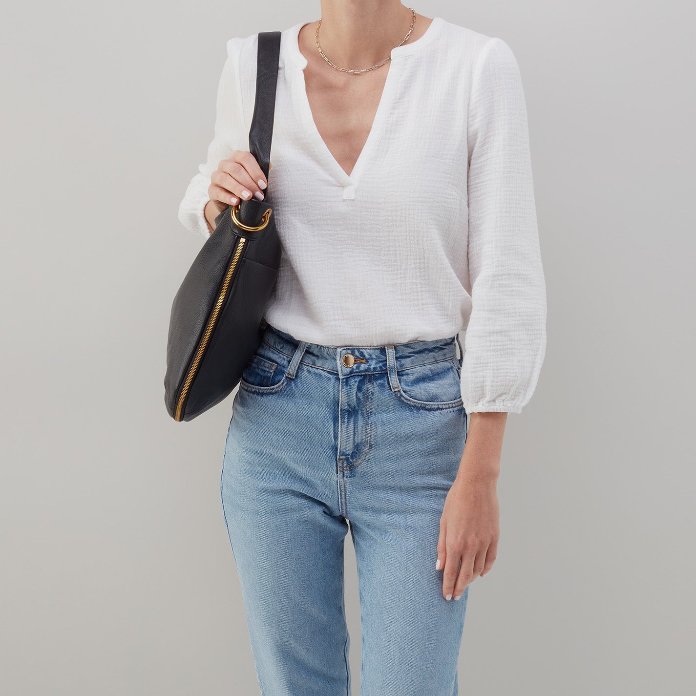 Hobo Bags "Fern" Hobo Bag-Black