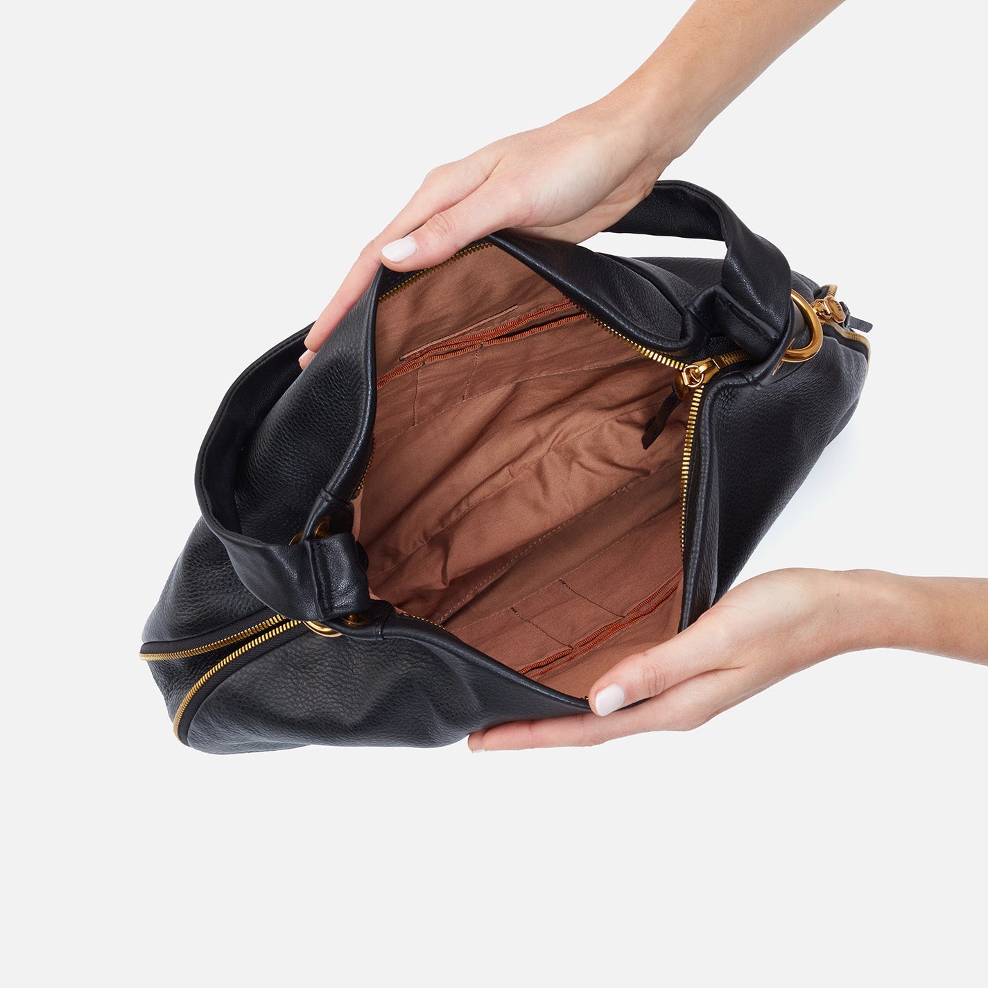 Hobo Bags "Fern" Hobo Bag-Black