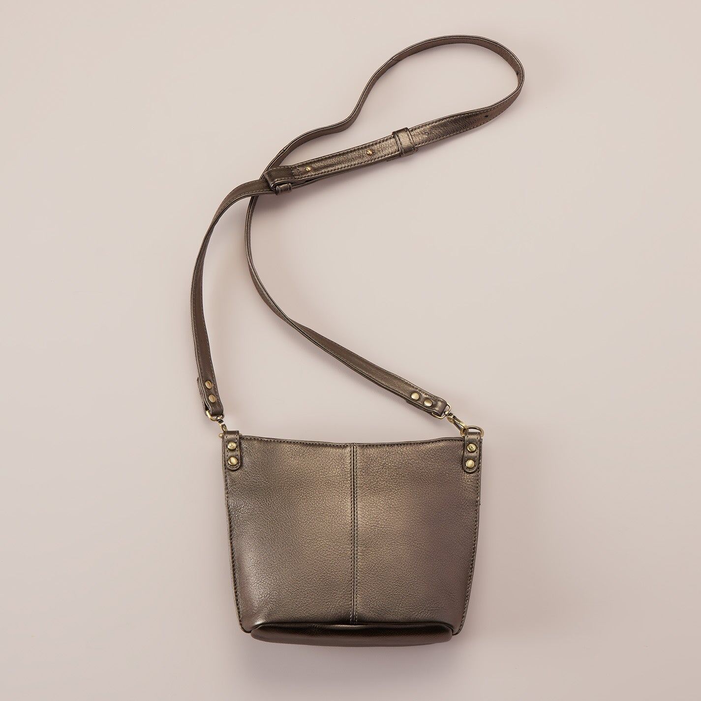 Hobo Bags "Pier" Small Crossbody-Metallic Pewter