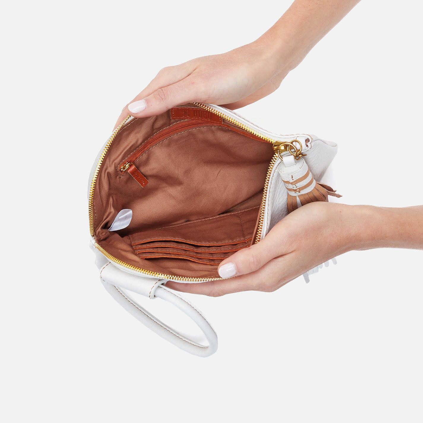 Hobo Bags "Sable" Wristlet-White