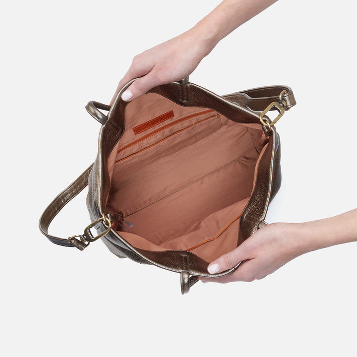 Hobo Bags "Tripp" Tote-Metallic Pewter