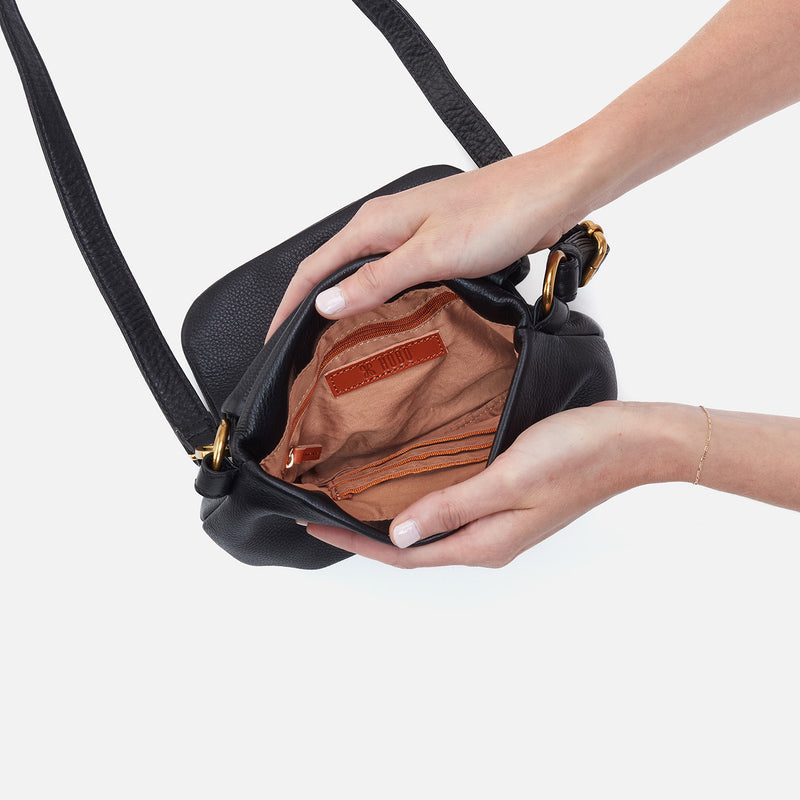 Hobo Bags “Harley” Crossbody Sling-Pebbled Black