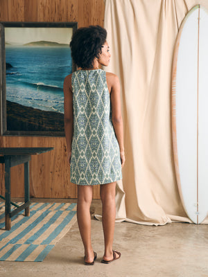 Faherty Carini Dress-Tuscan Ikat