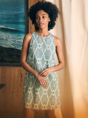 Faherty Carini Dress-Tuscan Ikat