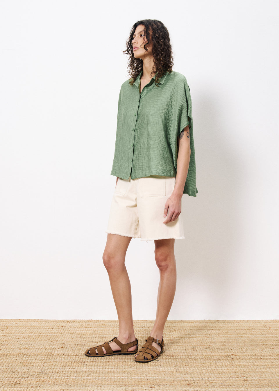 FRNCH Paris Chemisse Abiba Blouse - Vert