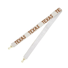 Collegiate Beaded Crossbody Purse Strap - Texas