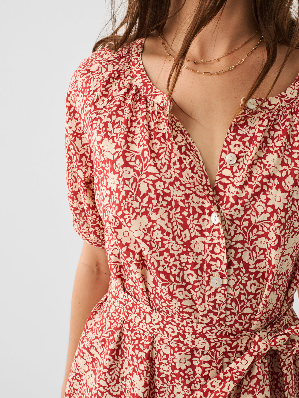Faherty Carmel Dress-Spice Sunrise Floral