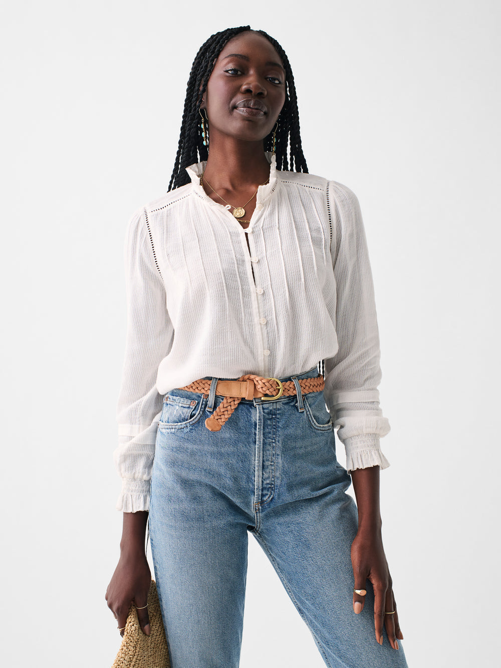 Faherty Willa Top-White