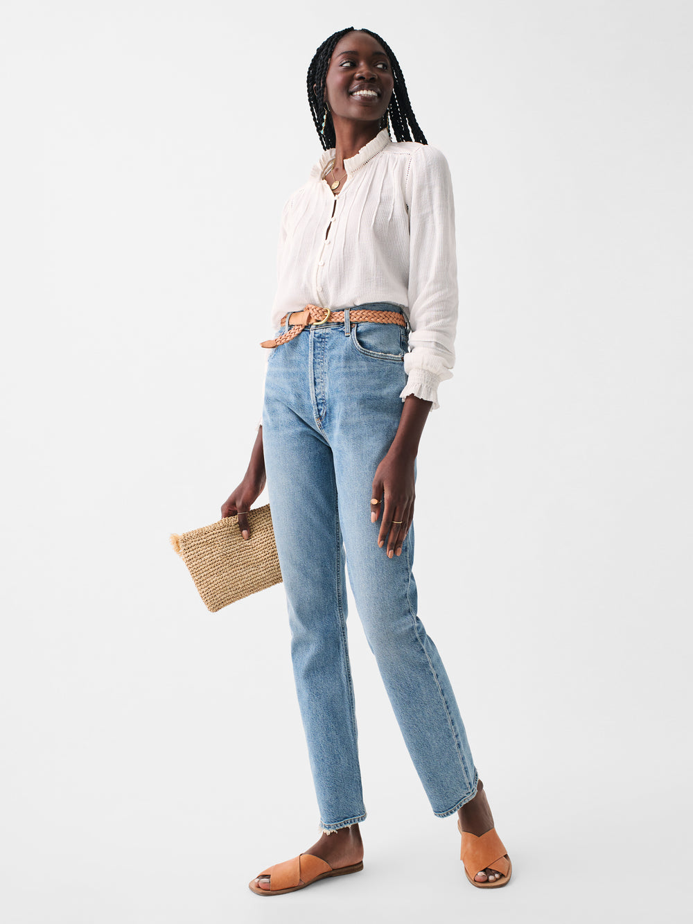Faherty Willa Top-White