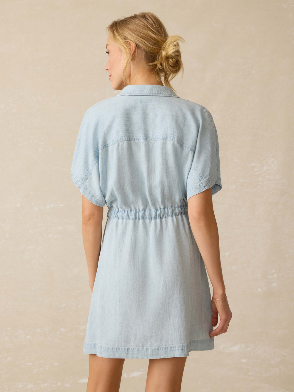 Faherty Tried & True Oakley Dress - Arctic Sea Wash