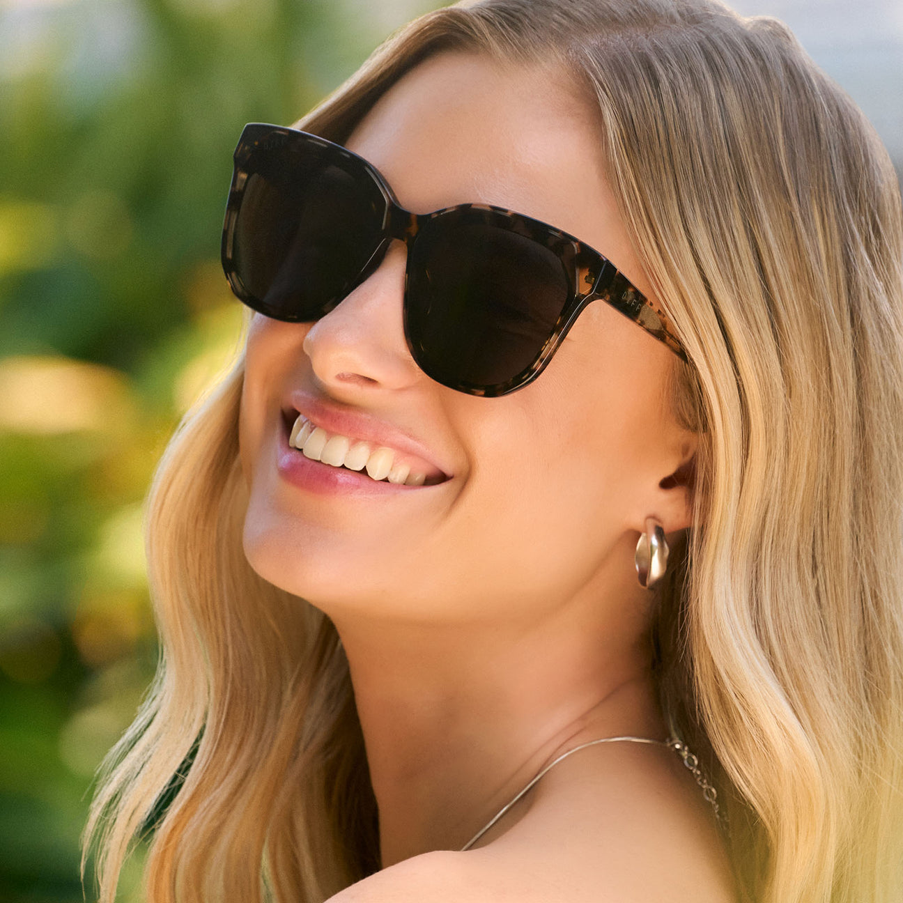 Diff Eyewear "Meredith II" Espresso Tortoise + Brown Gradient