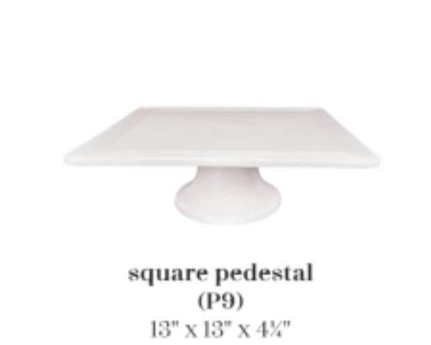 P9 Nora Fleming Square Pedestal-Pinstripes