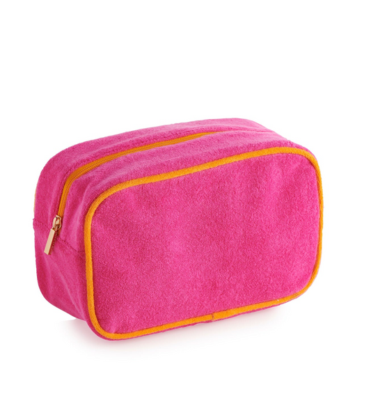 Shiraleah Cabana Medium Zip Pouch- Magenta