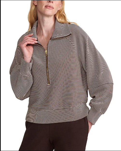 Varley “Milano” Half Zip Sweat 2.0- Coffee Bean/Birch