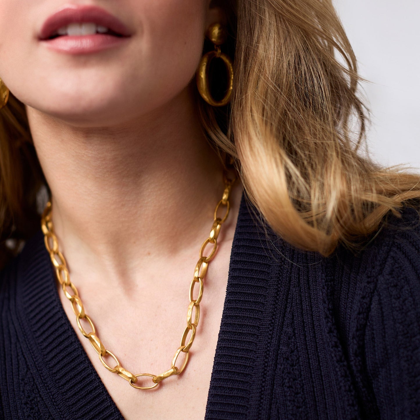 Julie Vos "Solara” Link Necklace- Gold