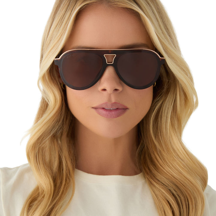 DIFF Eyewear “Tosca III” - Sequoia Tortoise + Brown Sunglasses