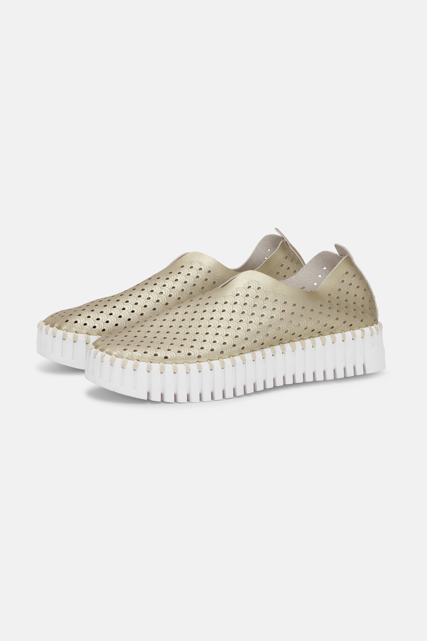 Ilse Jacobsen Tulip Flats Metallic Platform - Platin