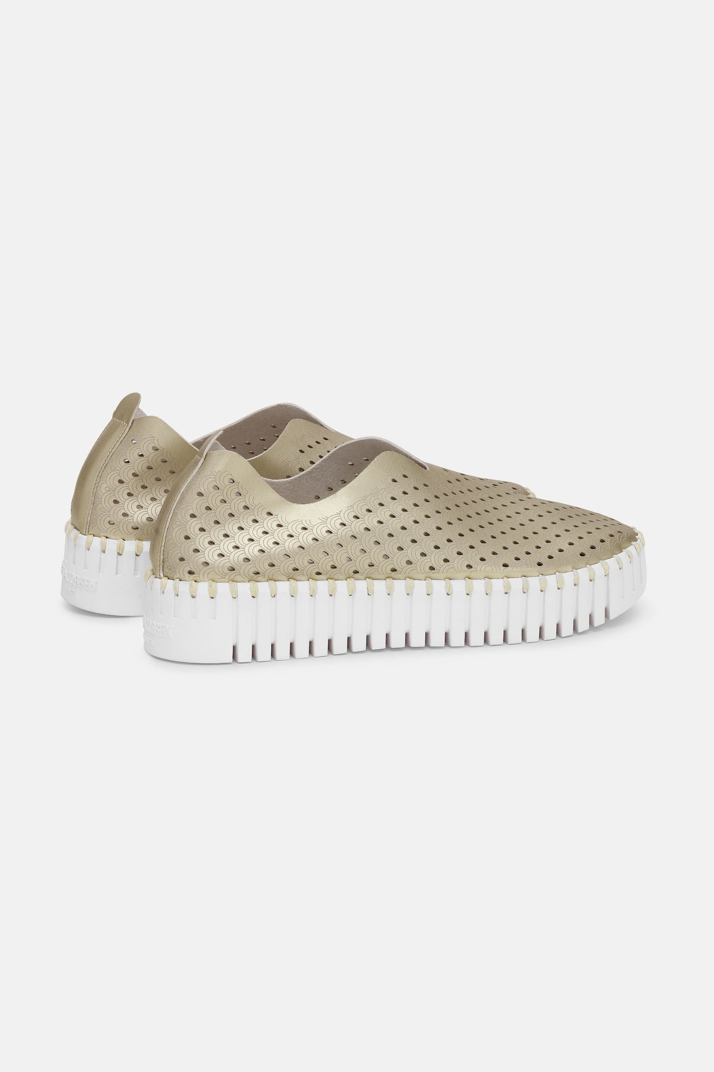 Ilse Jacobsen Tulip Flats Metallic Platform - Platin