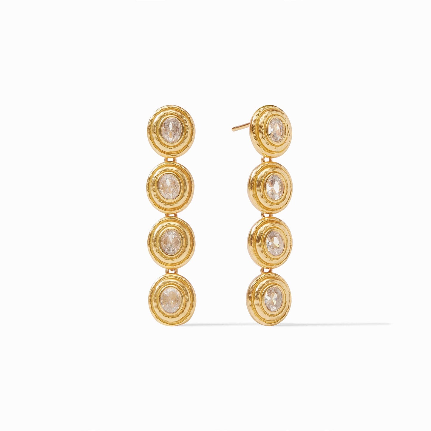 Julie Vos "Tudor" Tier Earring-Cubic Zirconia