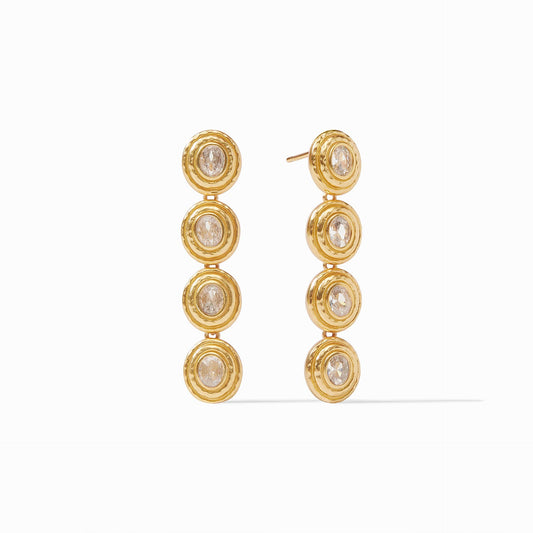 Julie Vos "Tudor" Tier Earring-Cubic Zirconia