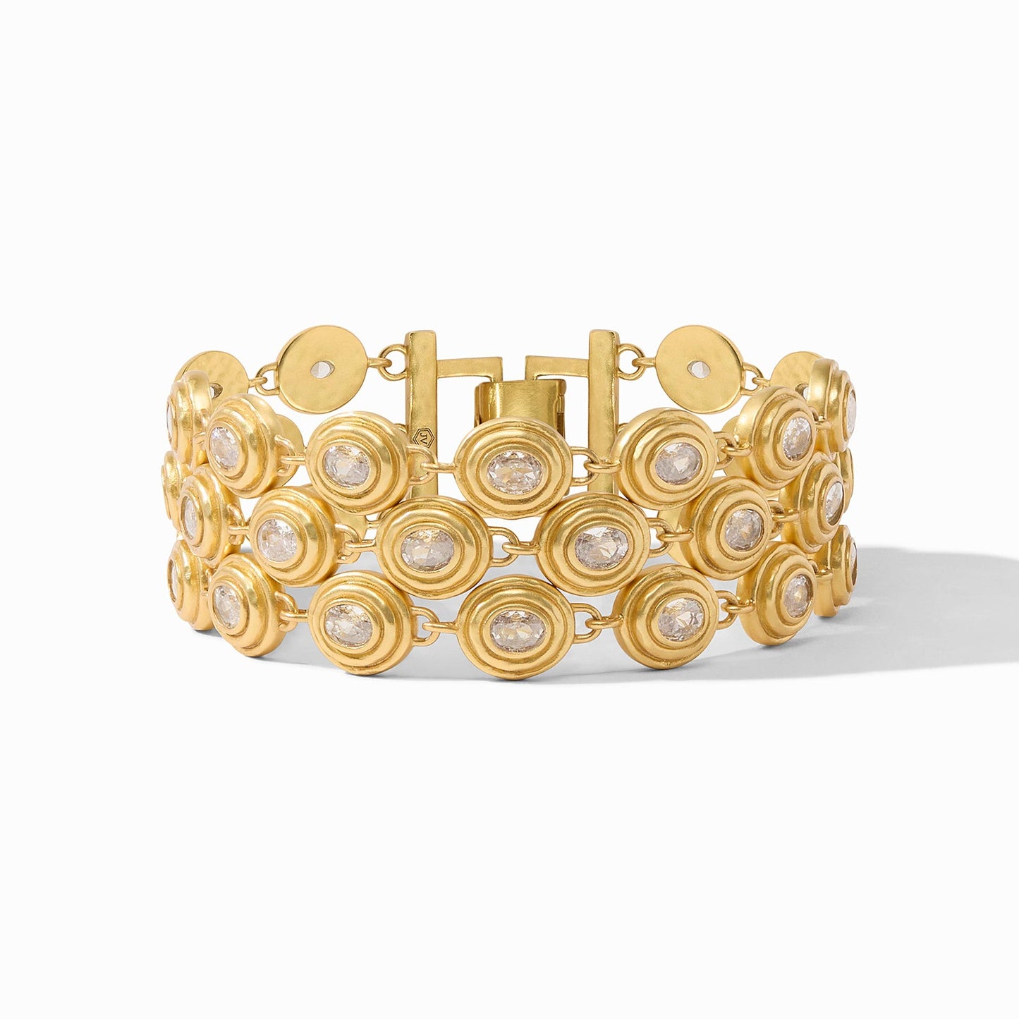 Julie Vos "Tudor" Triple Row Tennis Bracelet-Cubic Zirconia