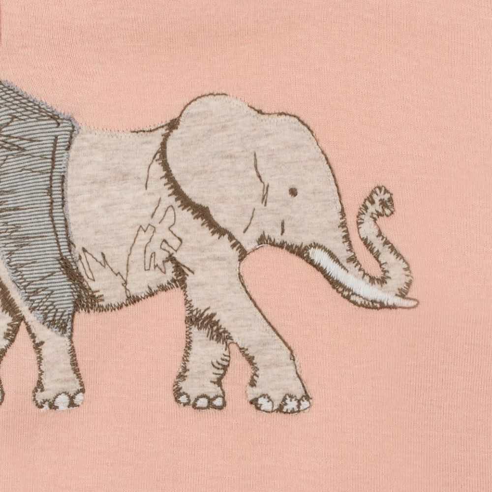 Milkbarn Kids Organic Appliqué One Piece-Tutu Elephant