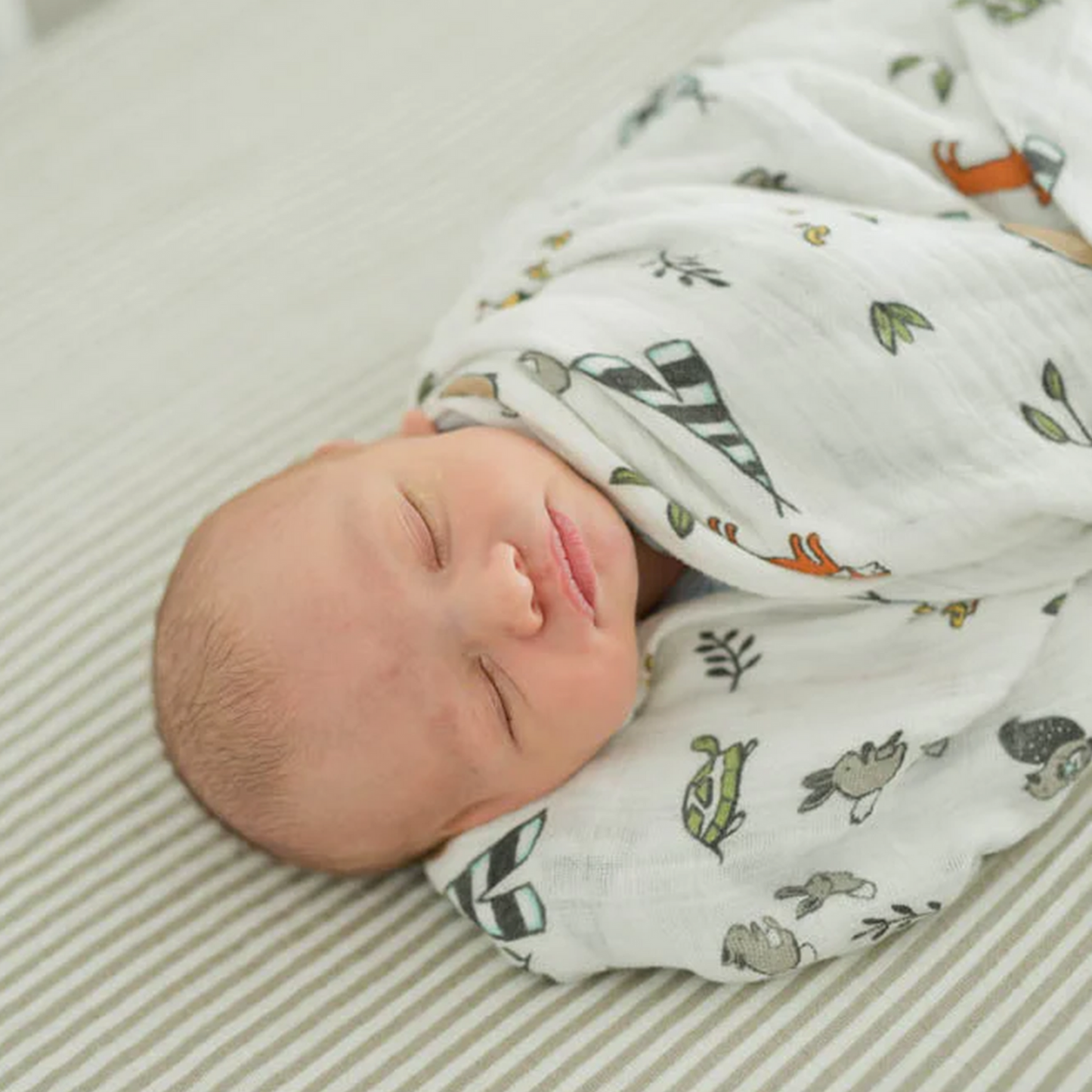 Little Unicorn Cotton Muslin Swaddle Blanket - Forest Friends