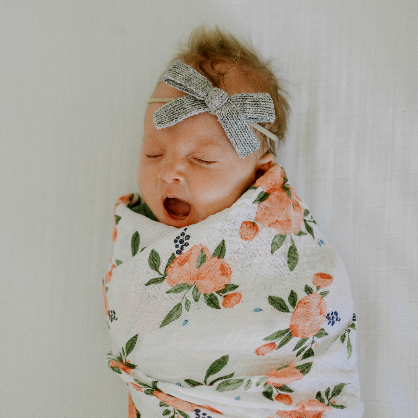 Little Unicorn Cotton Muslin Swaddle Blanket - Watercolor Roses