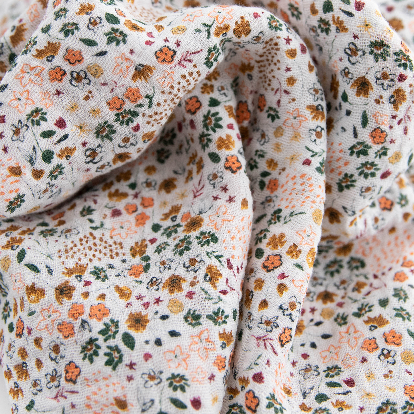 Little Unicorn Cotton Muslin Swaddle Blanket - Pressed Petals