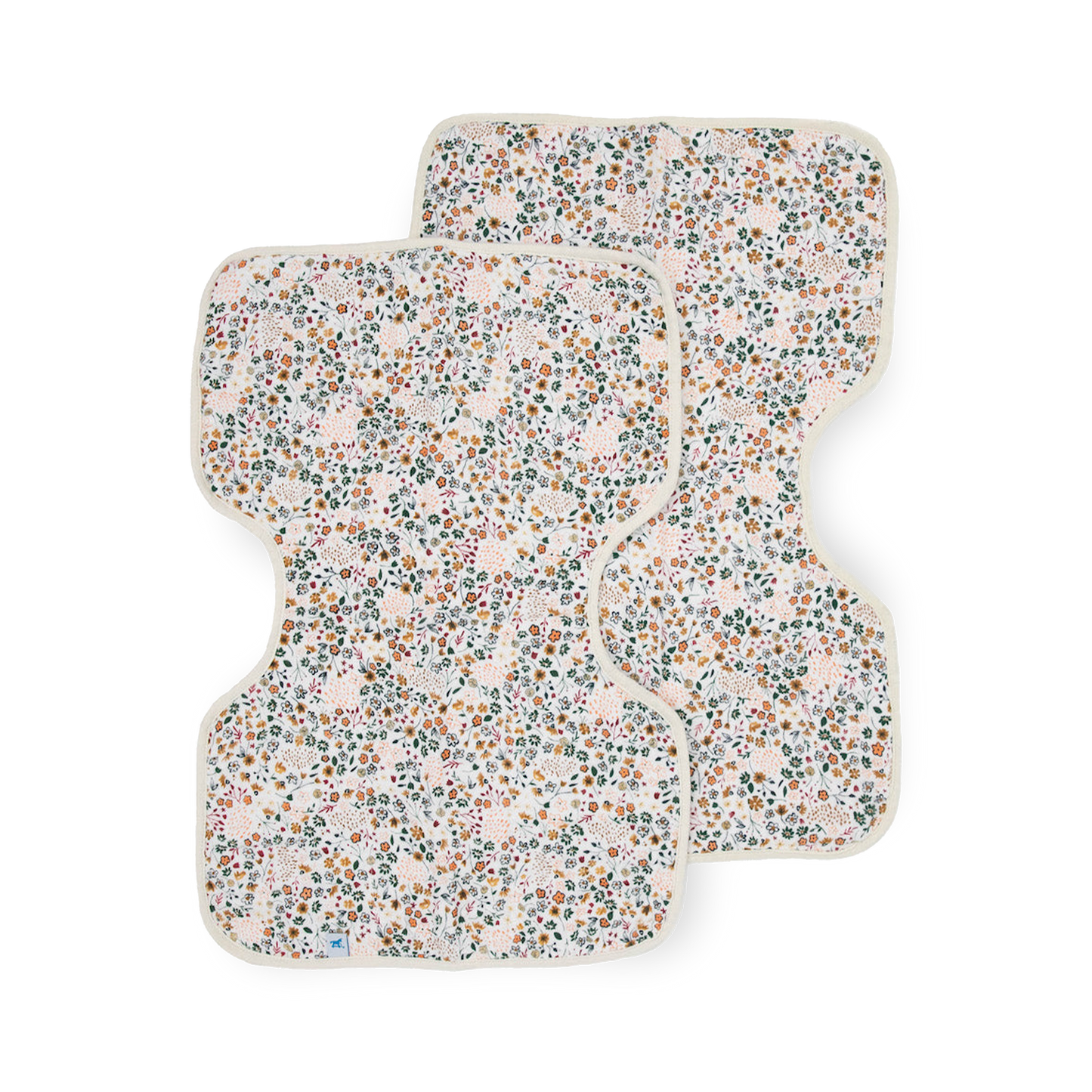 Little Unicorn Cotton Muslin Burp Cloth 2 Pack - Pressed Petals