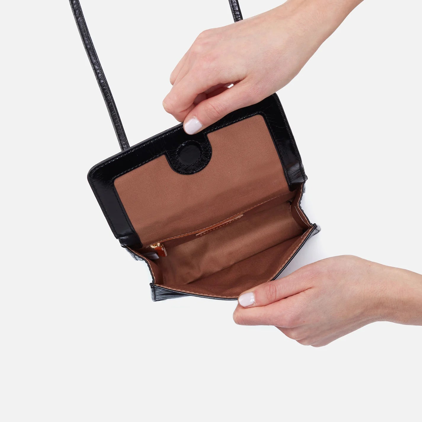 Hobo Bags “Jill” Wallet Crossbody-Black