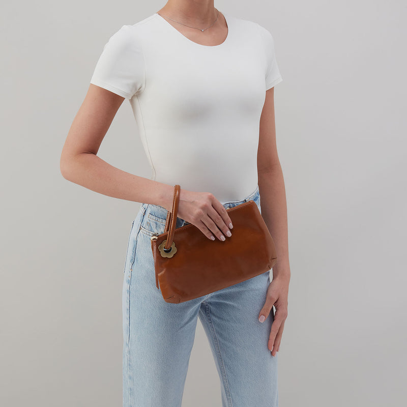 Hobo Bags "Daisy Daze" Large Wristlet-Truffle
