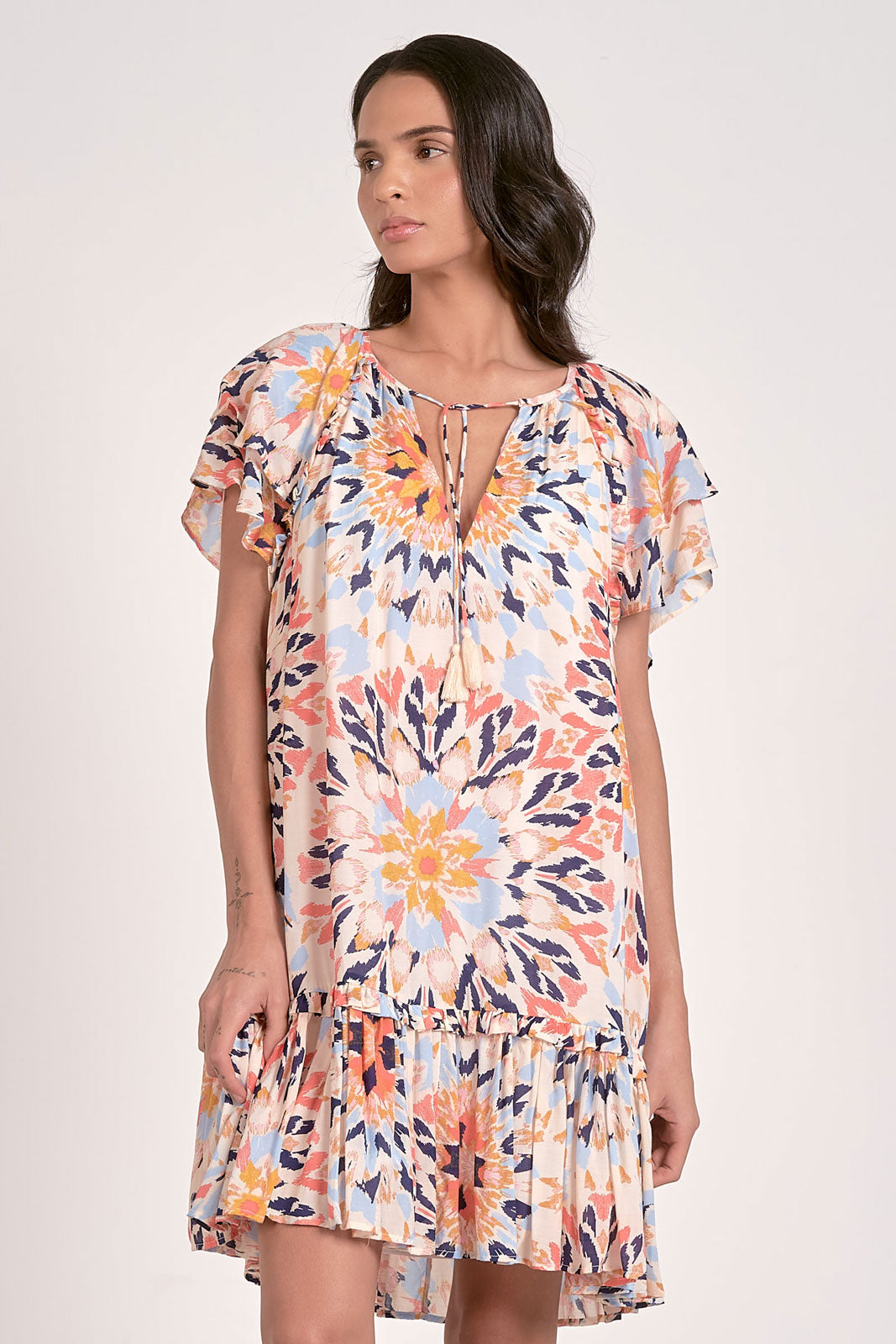 Elan “Mandie” Dress - Multi Kaleidescope