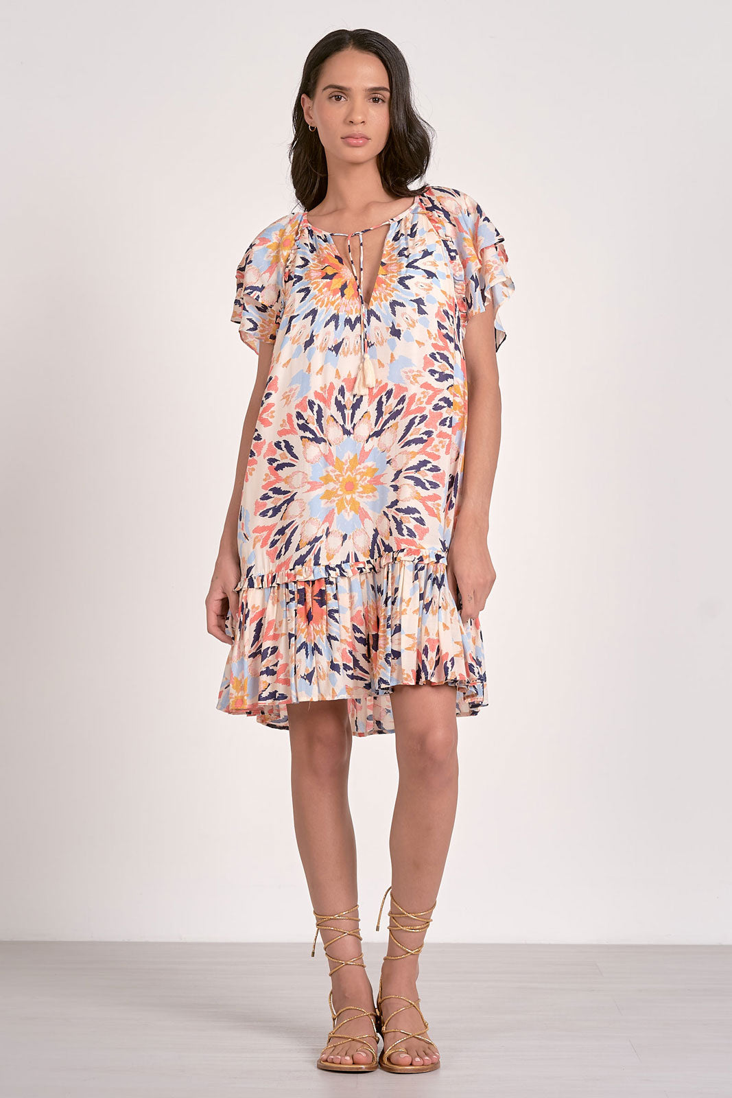 Elan “Mandie” Dress - Multi Kaleidescope