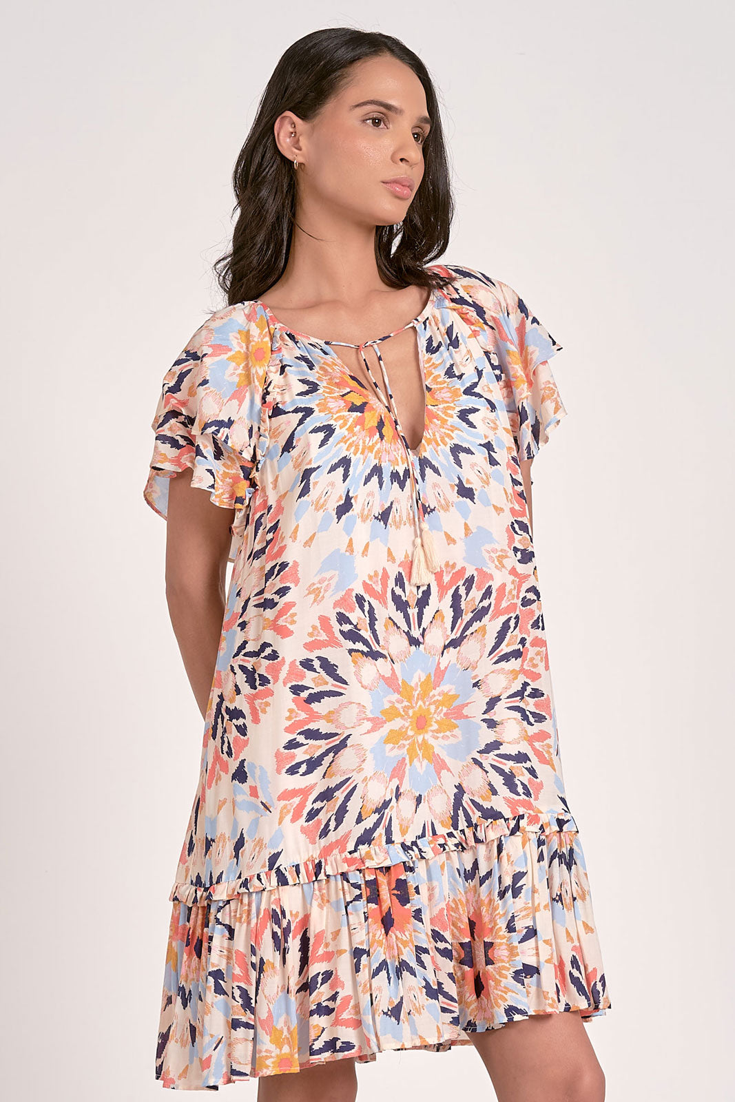 Elan “Mandie” Dress - Multi Kaleidescope